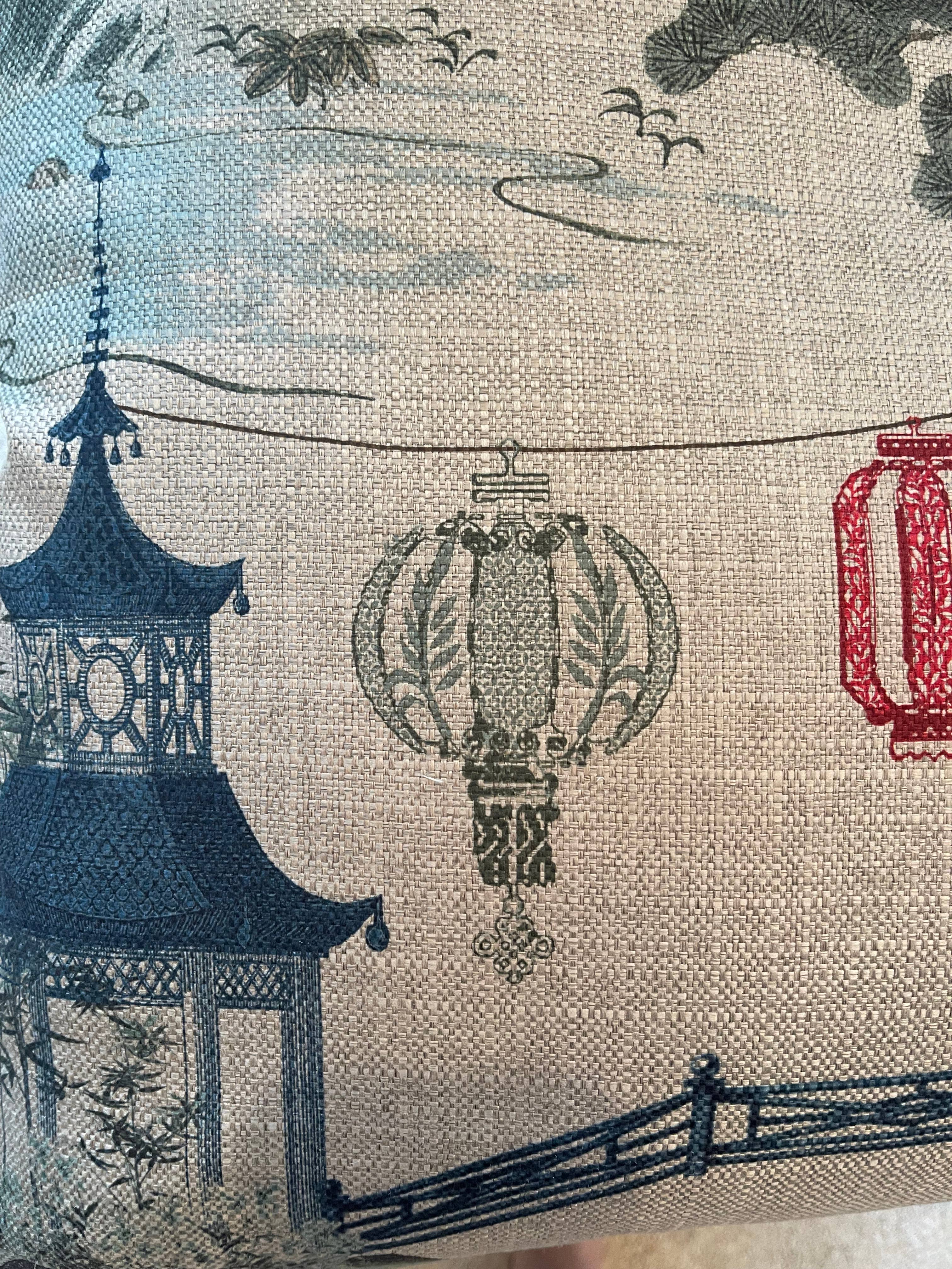 Dahlia & Grace pillows - Wholesale Decoratief kussen - Nia Chinoiserie Sierkussen 22 inch met Veren Vulling3