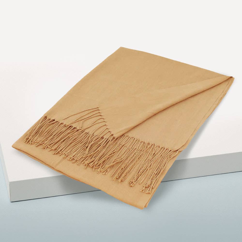 Sensibling Corp. - Vente Écharpe – femme - Écharpe châle unie en pashmina32