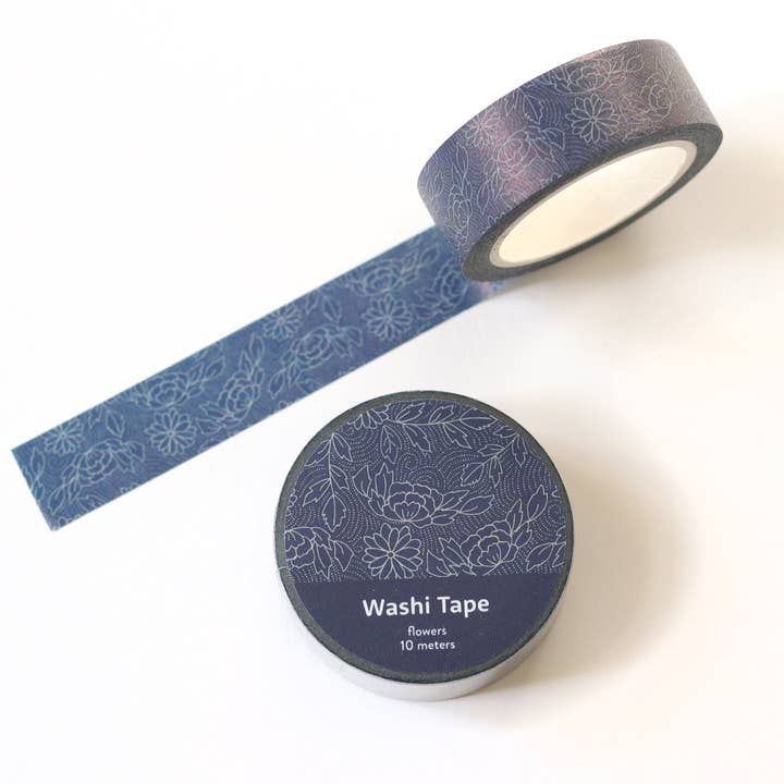 Florale Line-Art-Washi-Tape für den Großhandel von RippleSplash Studio
