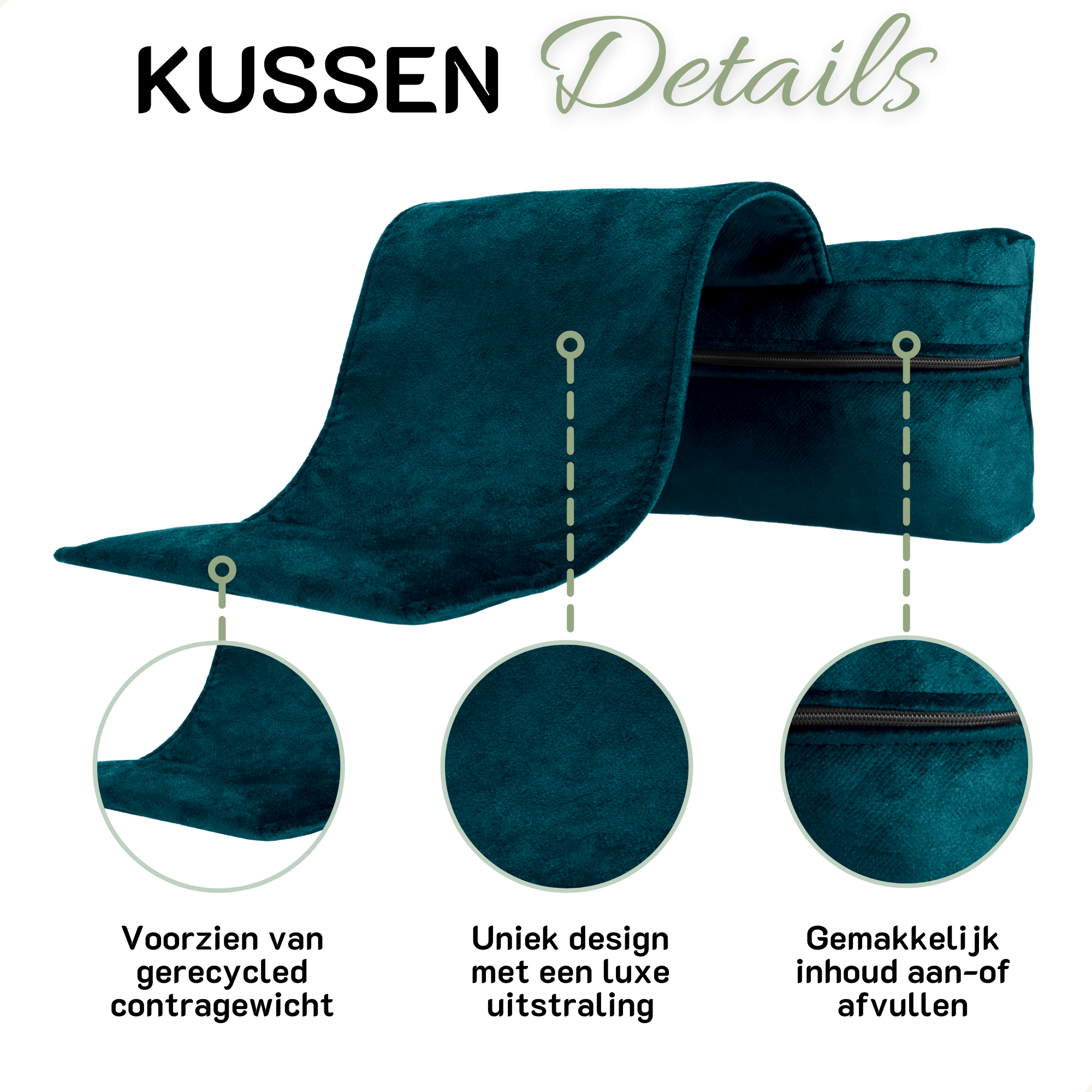 COHOSO - Wholesale Chair Cushion - Neck pillow FLAIR petrol4