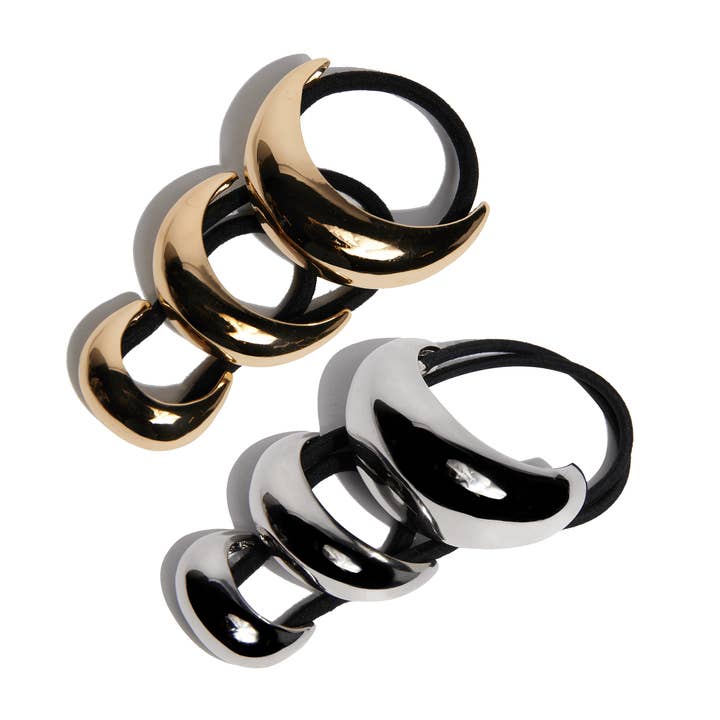 3-piece Pony Cuff Set | Silver/Gold Ponytail Holder Cuffs and other Purchase Wholesale ponytail cuff. Free Returns & Net 60 Terms on Faire trending on Faire.