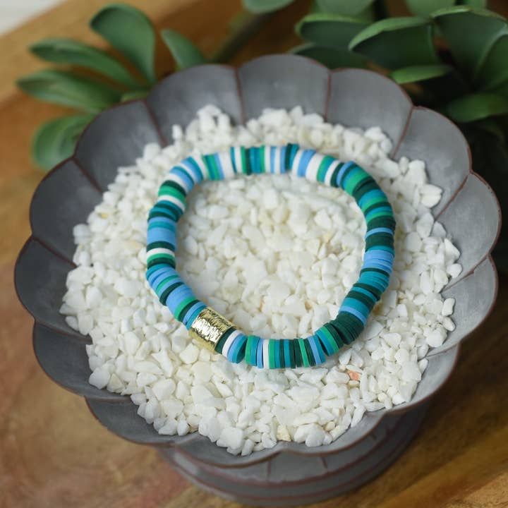 Lauren Lane – wholesale Beaded bracelet – Kendra Silicone Disc Stretch Bracelets17