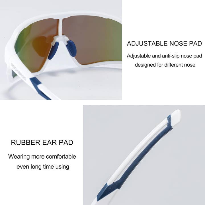 SPARE-SPECS, LLC - Wholesale Sunglasses - Unisex - ROCKBROS Polarized Full Lens Sunglasses Cycling Bicycle Glasses Outdoor Sports Eyewear UV40028