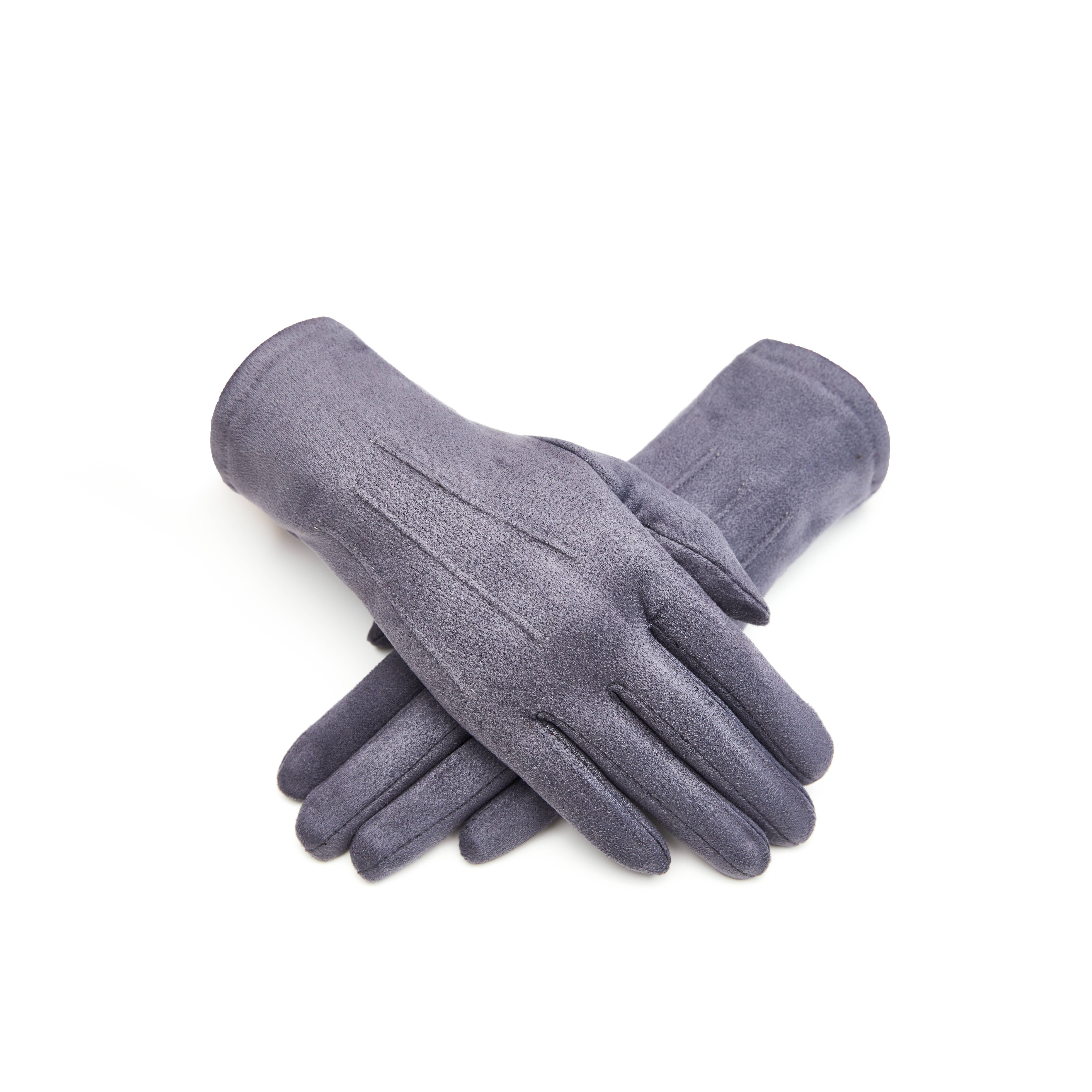 Aavion – wholesale Gloves – Women's – Women's Touchscreen Faux Suede Gloves – Classic Solid Color13