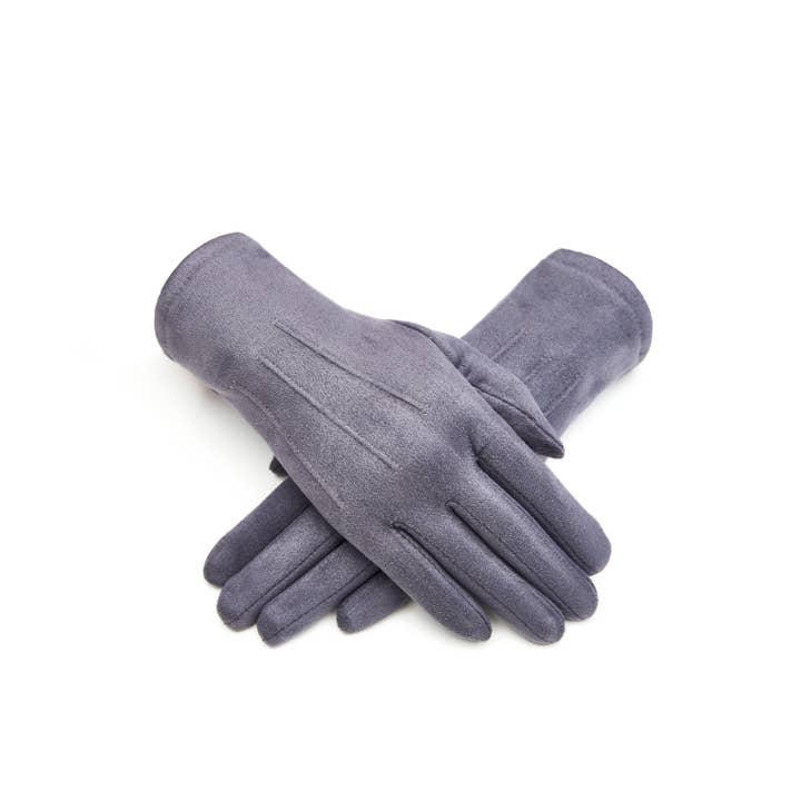 Aavion – wholesale Gloves – Women's – Women's Touchscreen Faux Suede Gloves – Classic Solid Color13