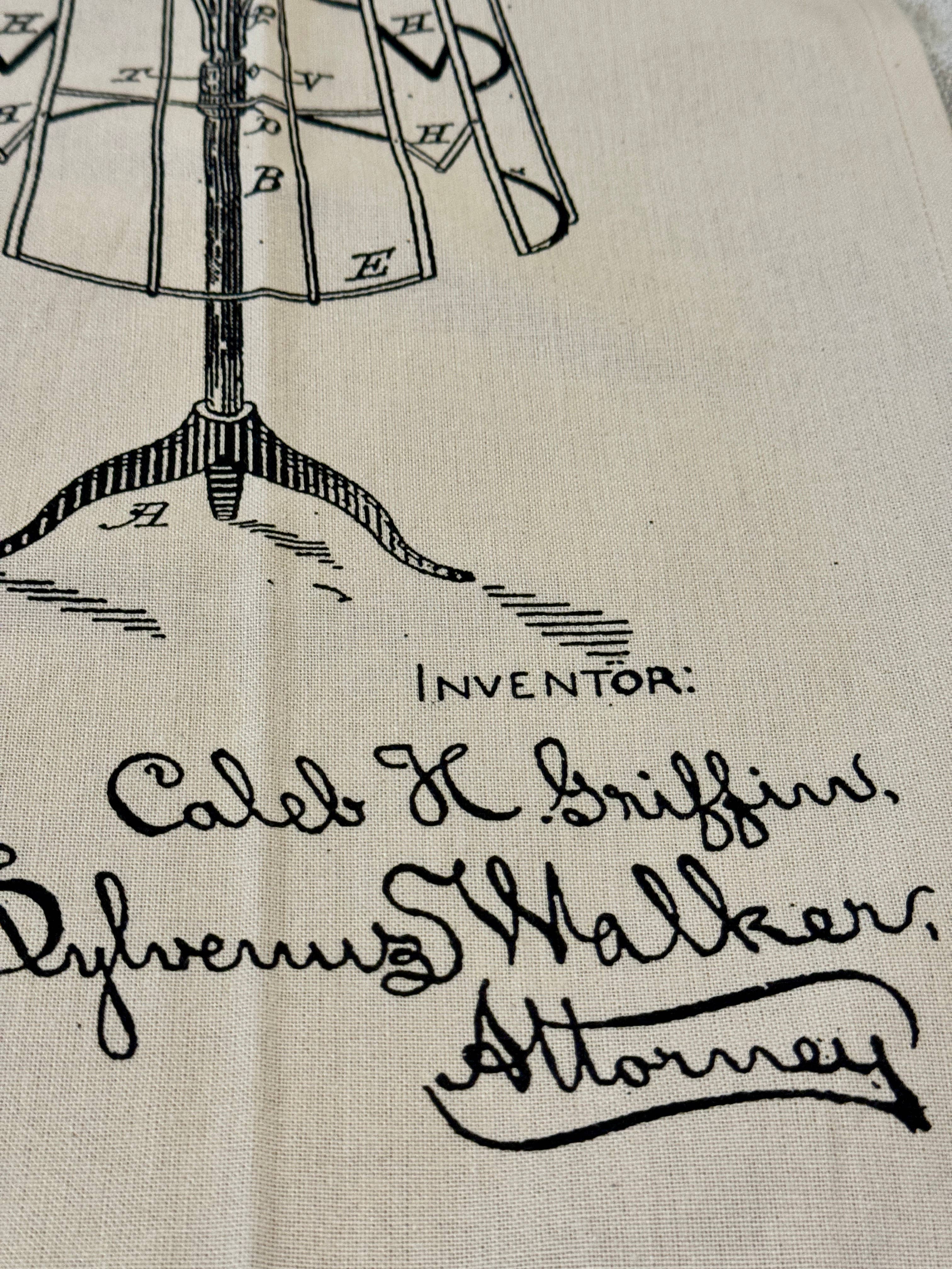 Monahan Papers - Wholesale Tea Towel - Screen Printed C.H. Griffin Dress Form Tea Towel 4