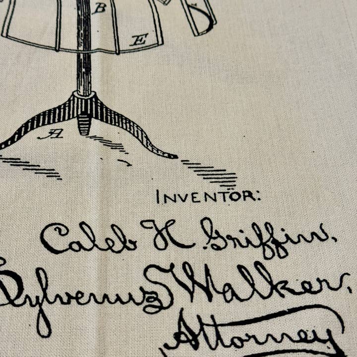 Monahan Papers - Wholesale Tea Towel - Screen Printed C.H. Griffin Dress Form Tea Towel 4