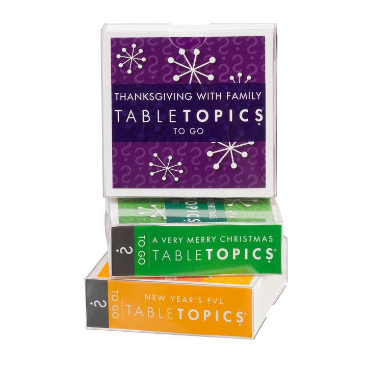 TableTopics - Wholesale Card Game - TABLETOPICS HOLIDAY CONVERSATION PACK - Conversation Cards2