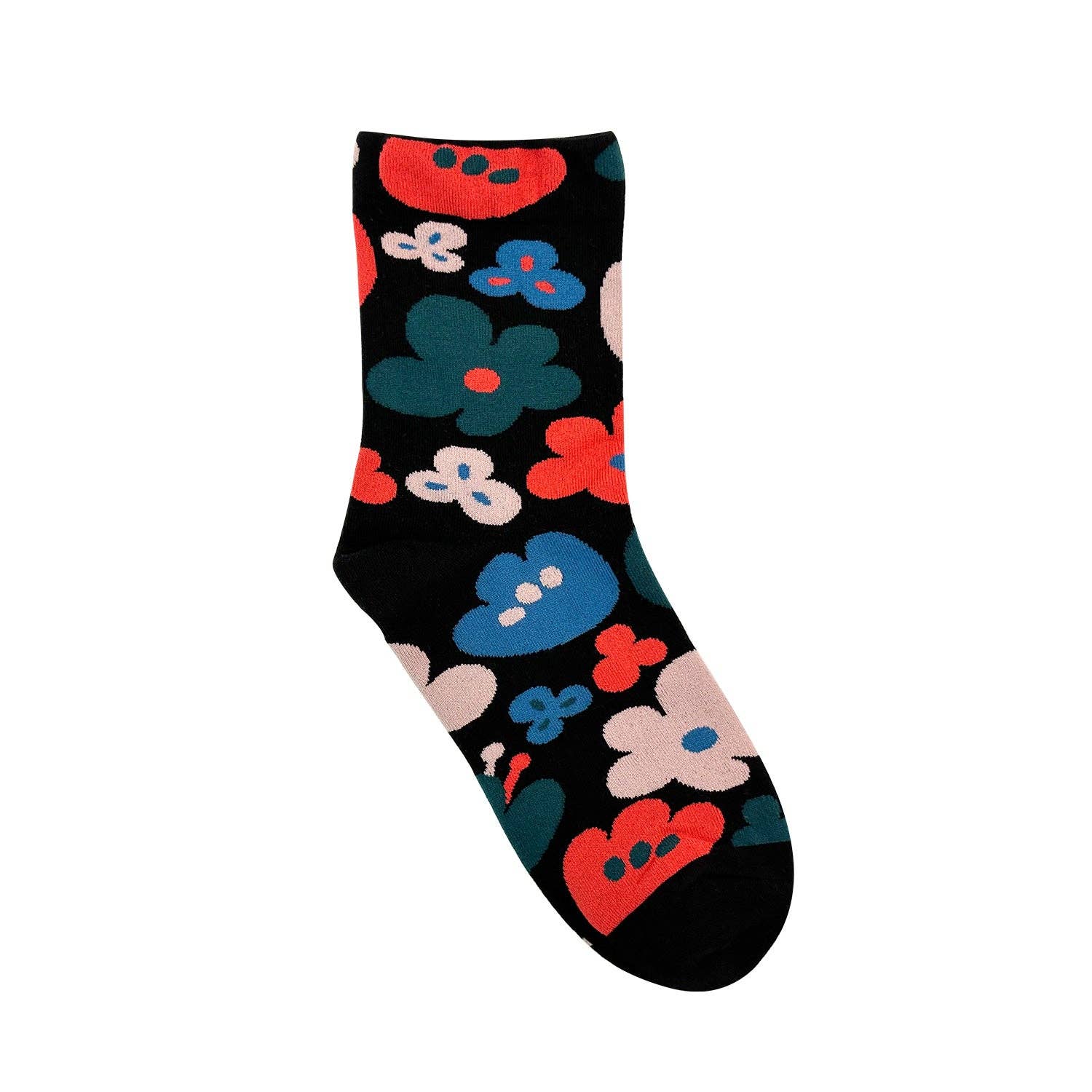7DAYSSOCKS – wholesale Socks – Women's – Women's Crew Flower Fleur Socks1