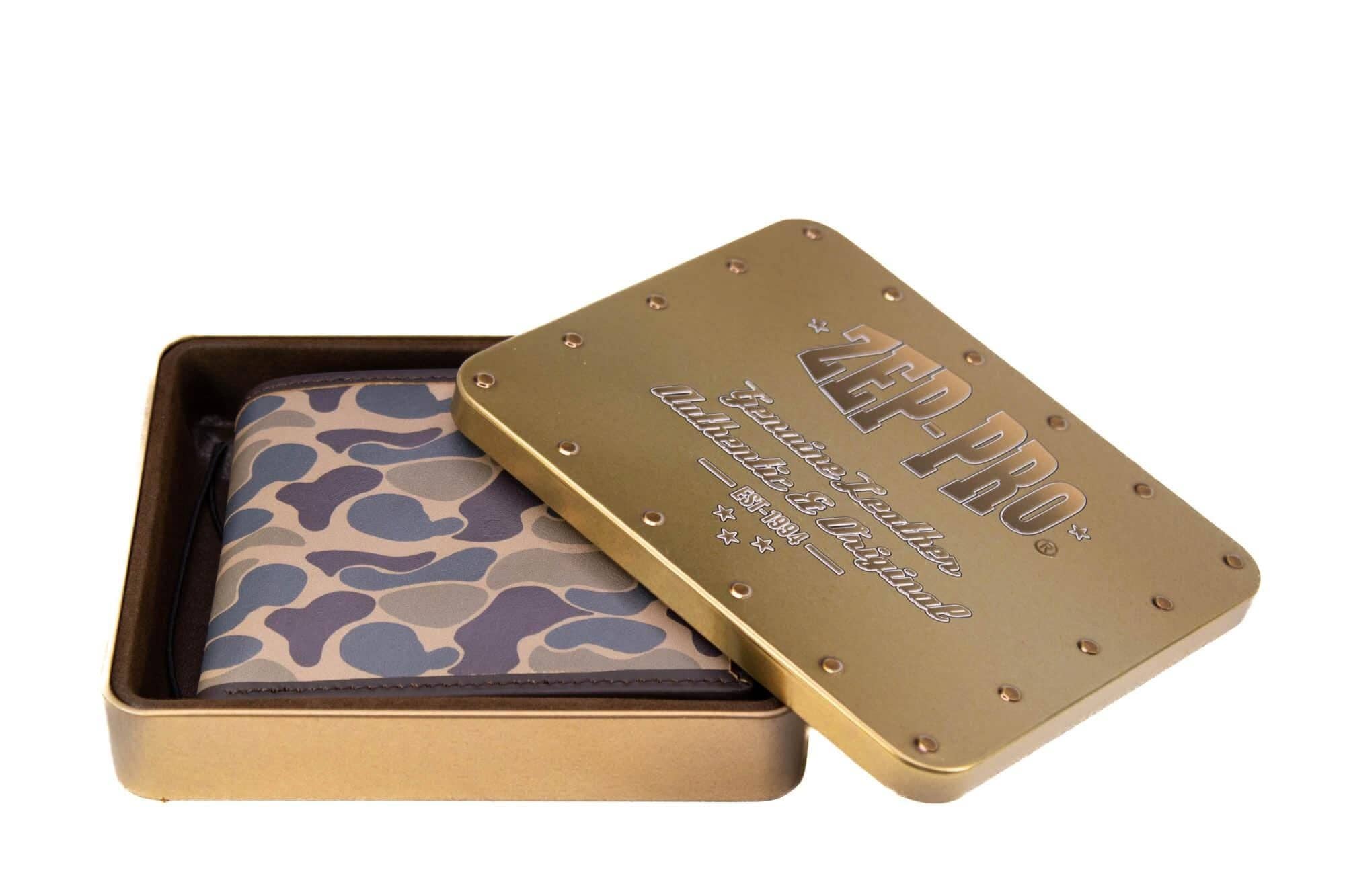 Zep-Pro - Wholesale Wallet - Men's - Tennessee Vols Men's Bifold Old School Camo Leather Wallet.3