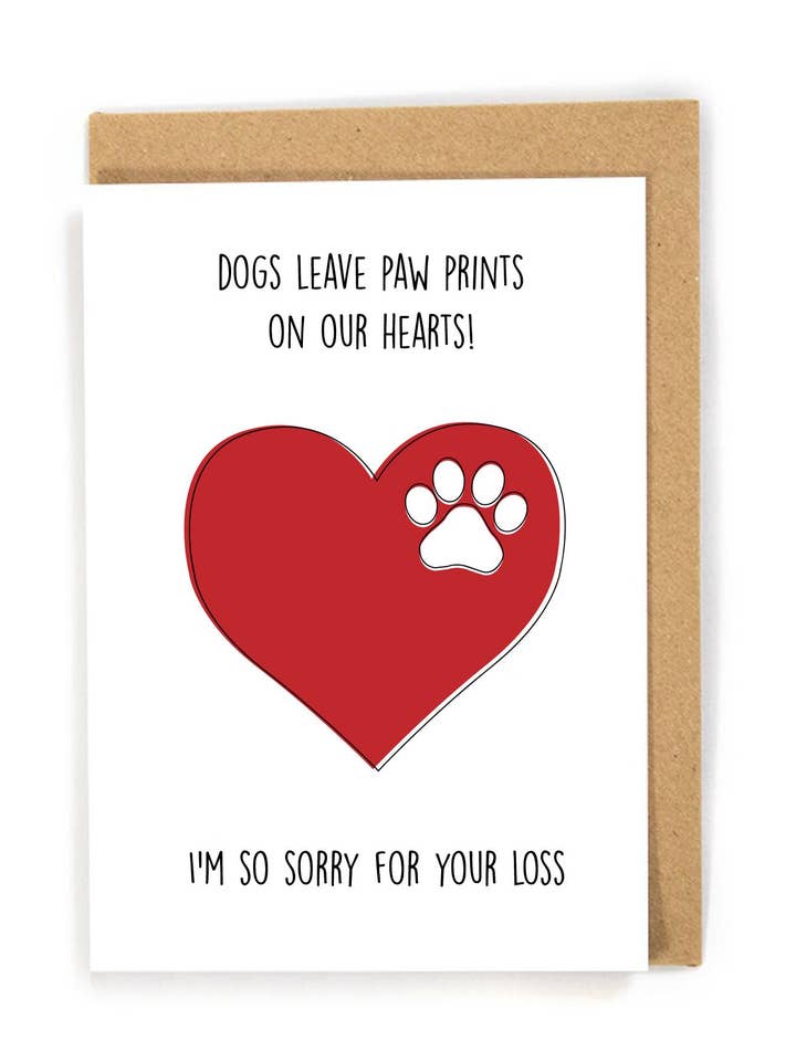 Carte de condoléances pour animaux domestiques pour la vente par DensenDesign