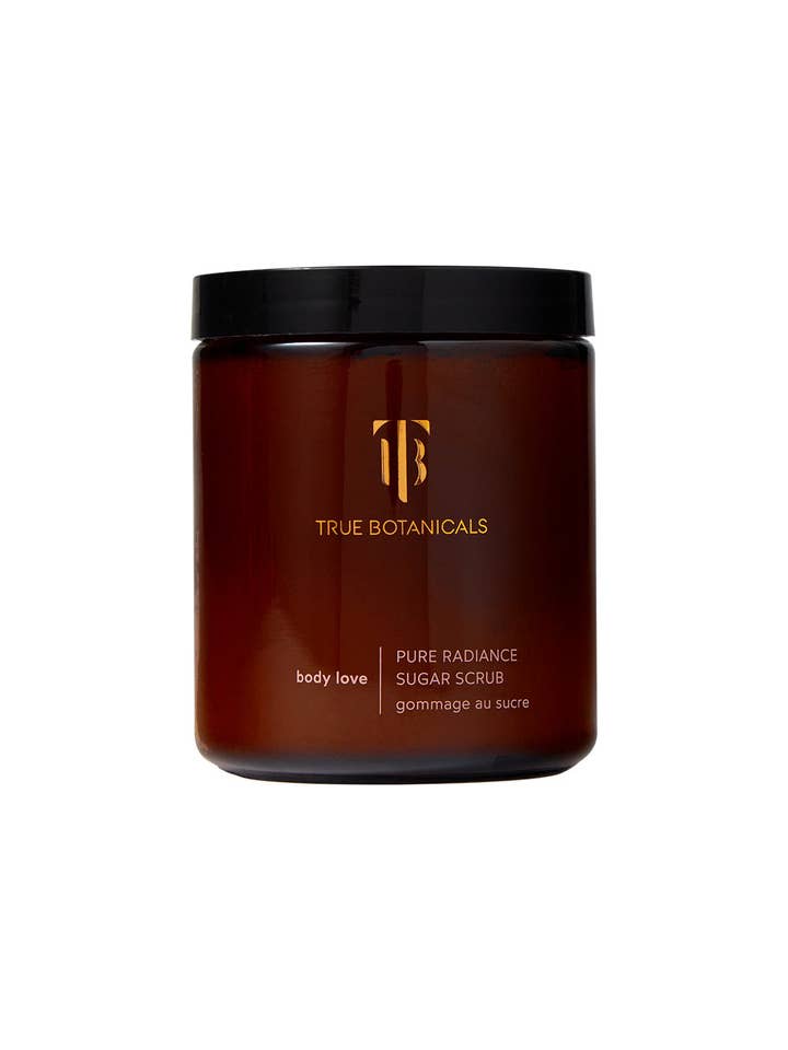 Pure Radiance Sugar Exfoliating Body Scrub for wholesale by True Botanicals