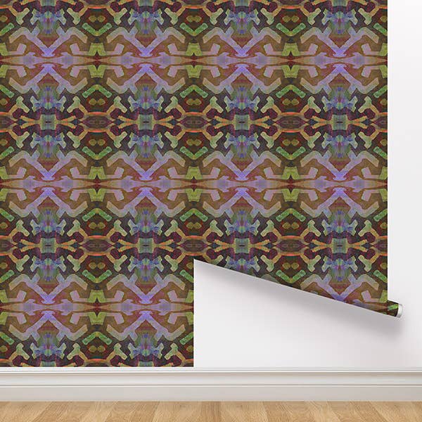 Peel and Stick Wallpaper - Bakuba Lodge / Kola for wholesale by SmithHönig