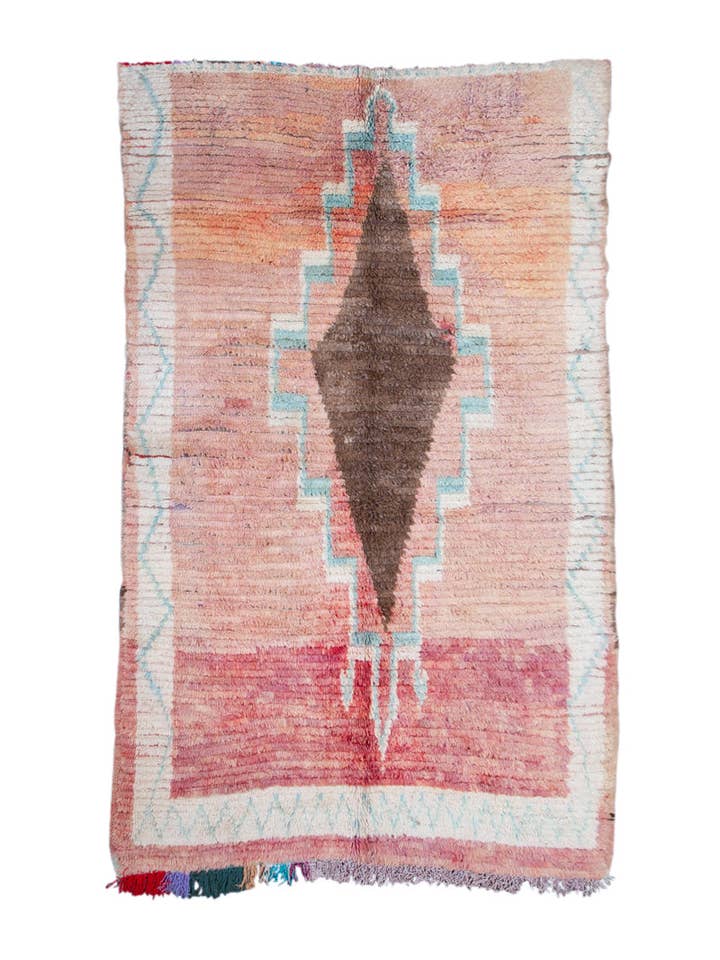 Tapete Center Diamond Vintage Boujaad Marroquino - 7'6" x 4'8" por atacado de Ouive