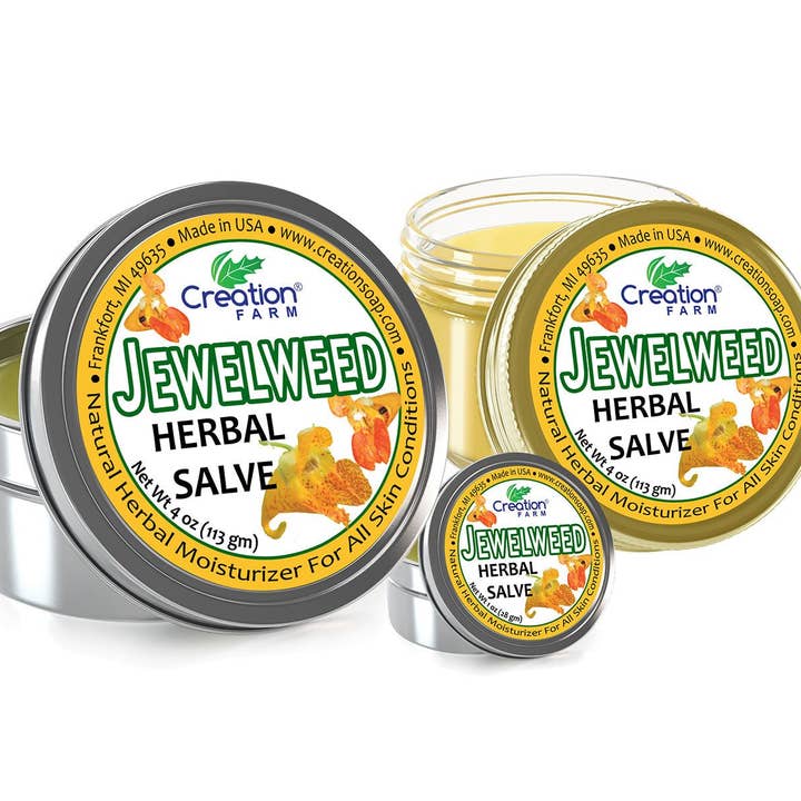 Creation Farm Inc – wholesale Healing salve/balm/cream – Jewelweed Herbal Salve Formerly Known As Ancient Healer Salve For Itch Relief Insect Bites Burns Scratches Skin Rashes1