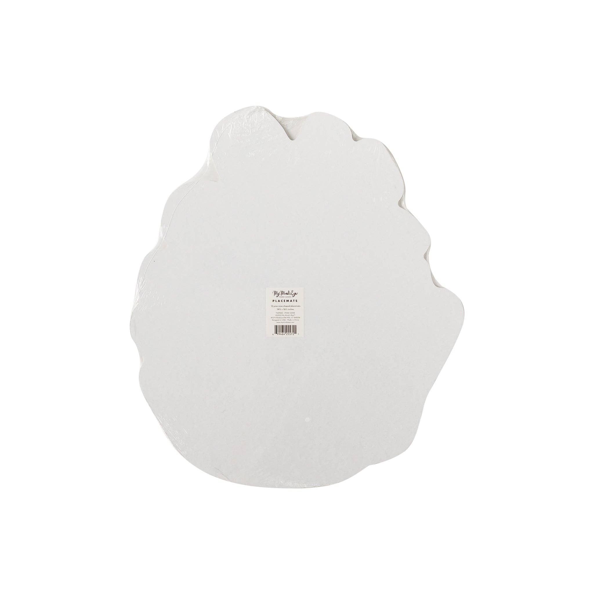 My Mind’s Eye - Wholesale Disposable Placemat - THP925 - Harvest Pine Cone Paper Placemat2