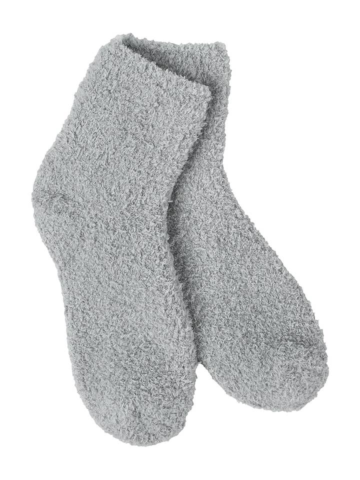 Cap Zone - Wholesale Socks - Unisex - Solid Fuzzy Mid-Crew Cozy Lounge Socks