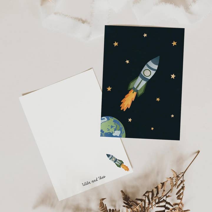 Tilda&Theo - Wholesale Postcard - Postcard - Rocket