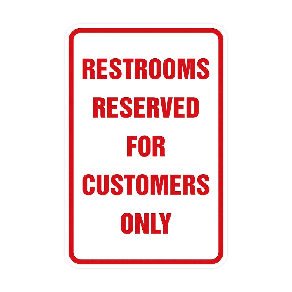 All Quality - Wholesale Bord/bordje - Borden van Lita Portret Ronde toiletten uitsluitend gereserveerd voor klanten Sign17