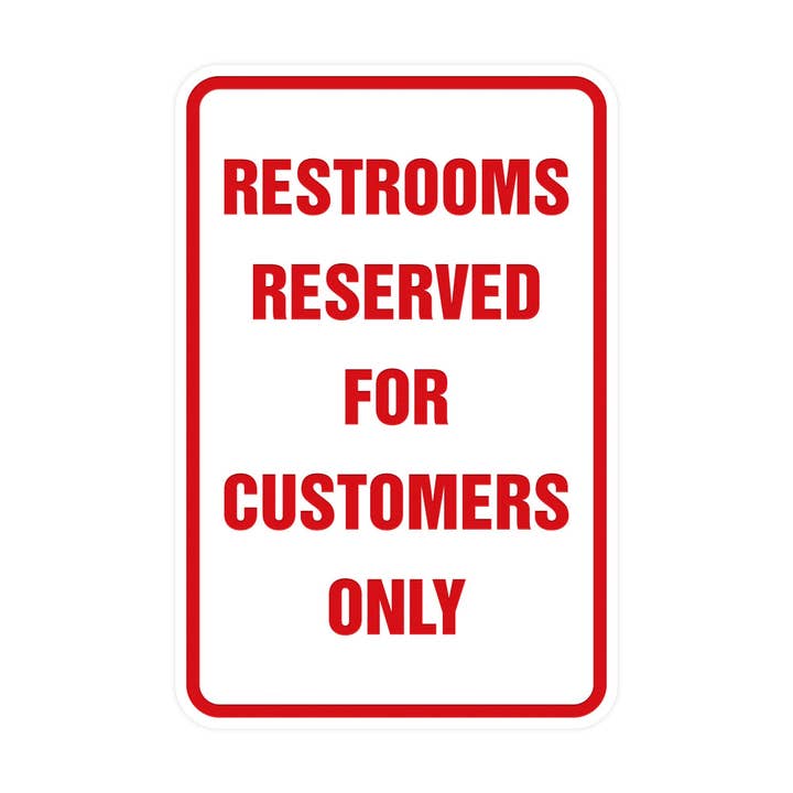 All Quality - Wholesale Bord/bordje - Borden van Lita Portret Ronde toiletten uitsluitend gereserveerd voor klanten Sign17