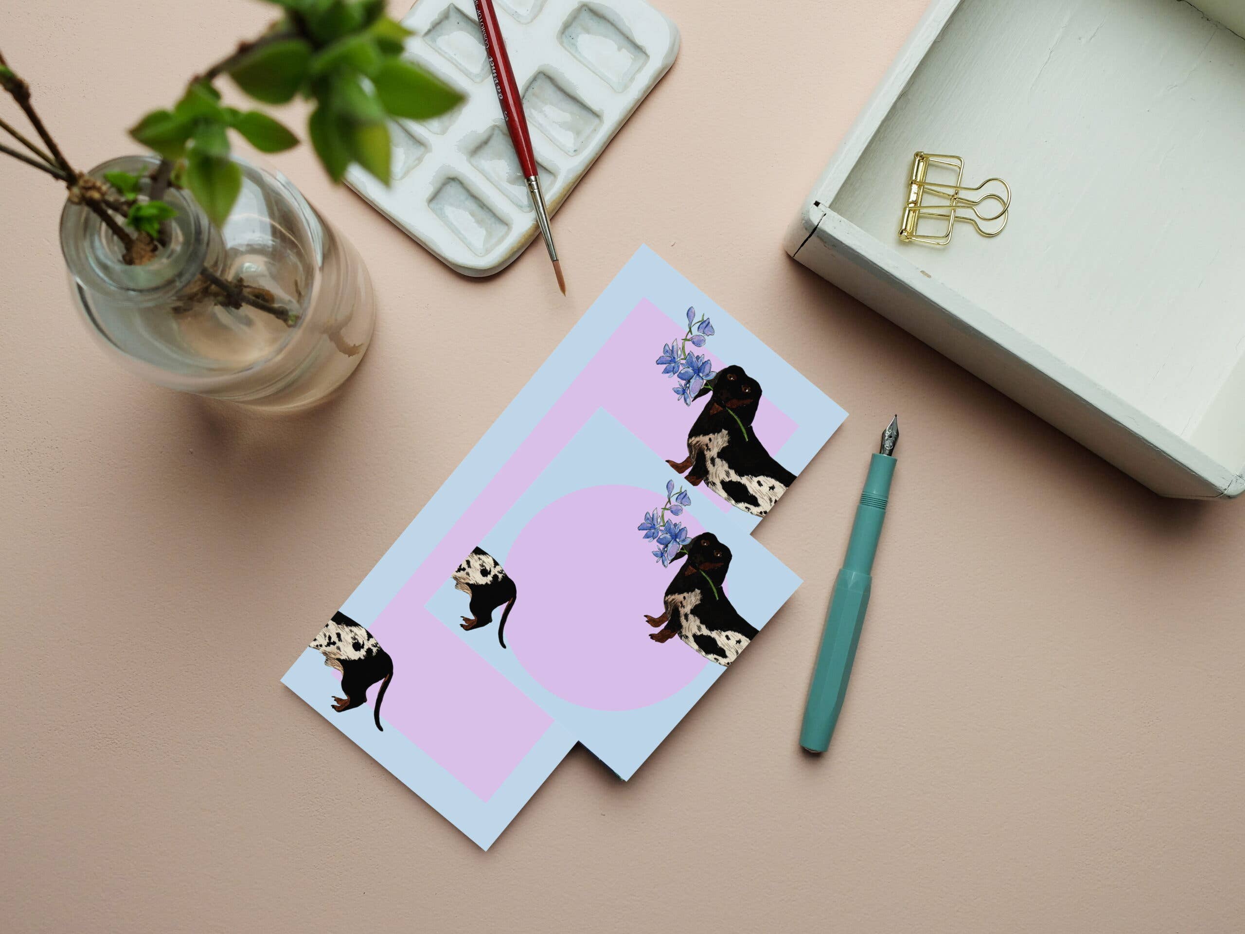 Wonder Of Today – wholesale Notepad – Notepad 10x20 cm Dachshund1