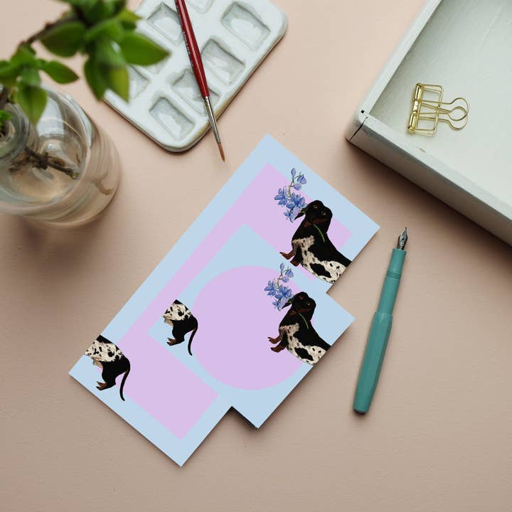 Wonder Of Today – wholesale Notepad – Notepad 10x20 cm Dachshund1