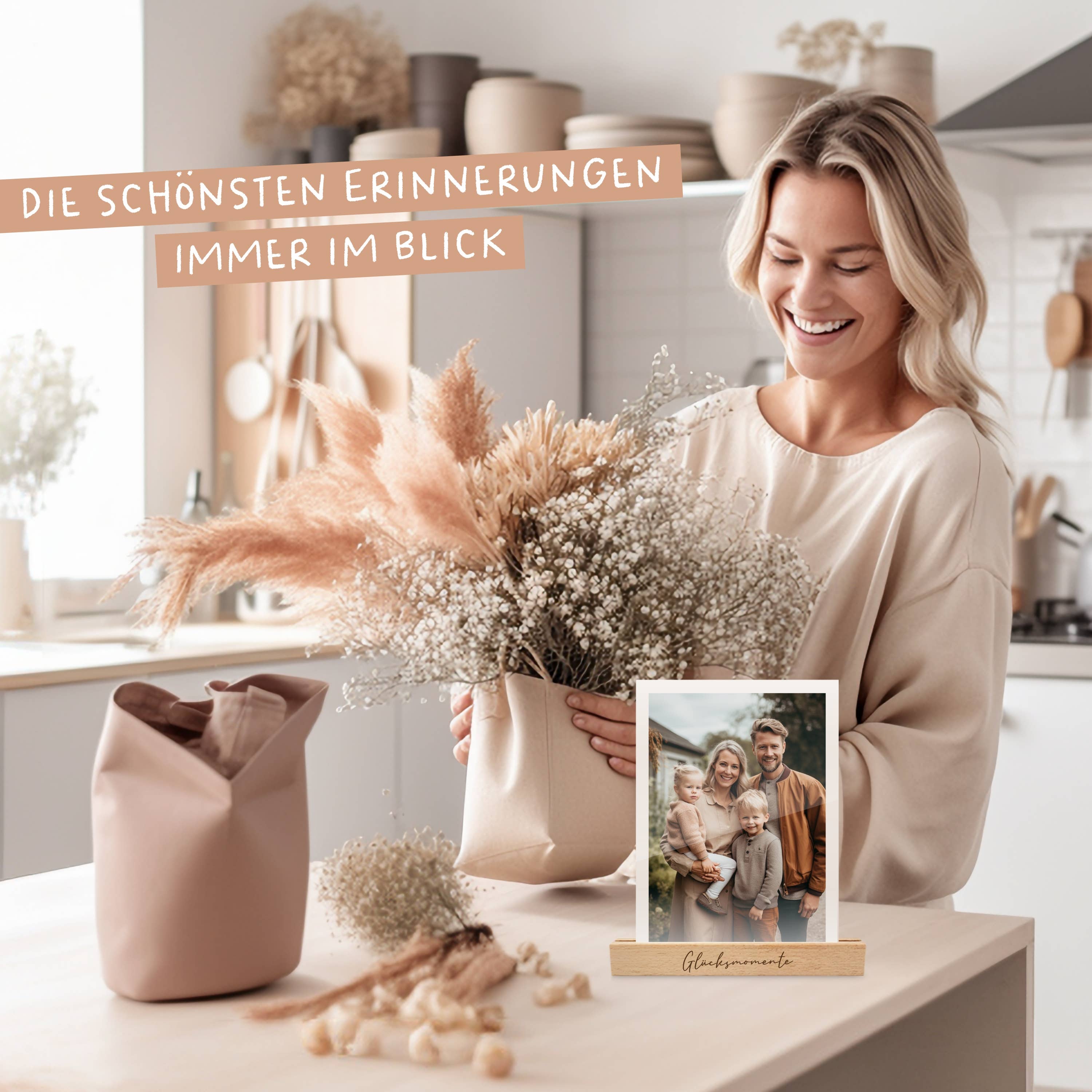 LOViLEE – Moldura por atacado – Momentos de Felicidade | Conjunto com 2 Porta-Cartões | Nº KH-011