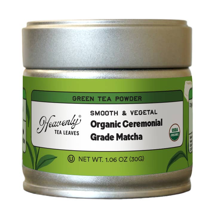 Heavenly Tea Leaves - Wholesale Health/Detox Tea - Organic Ceremonial Grade Matcha Green Tea Powder Tin0