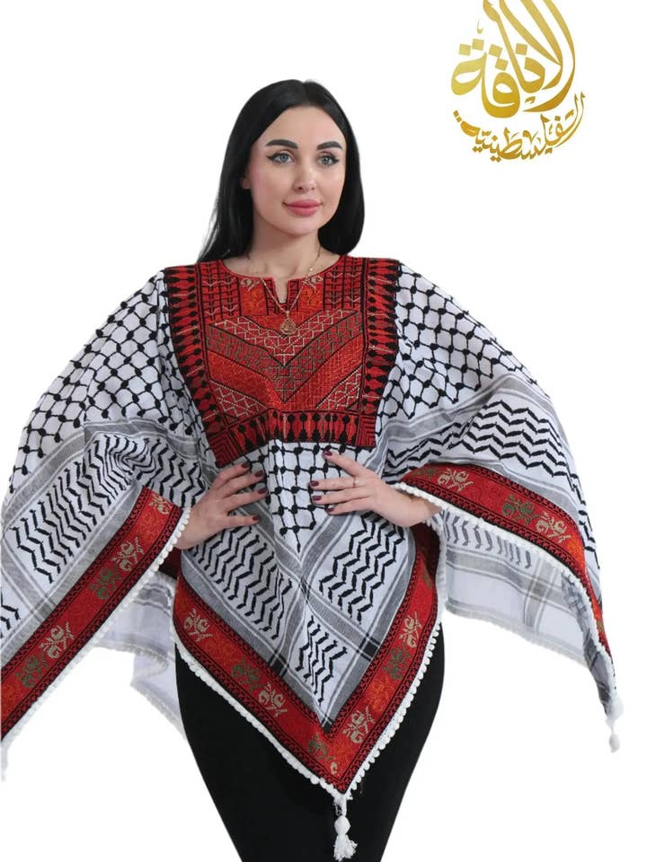 Palestinian Elegance - Wholesale Blouse - Women's - Palestinian Elegance Modest Embroidered Tops for Women2