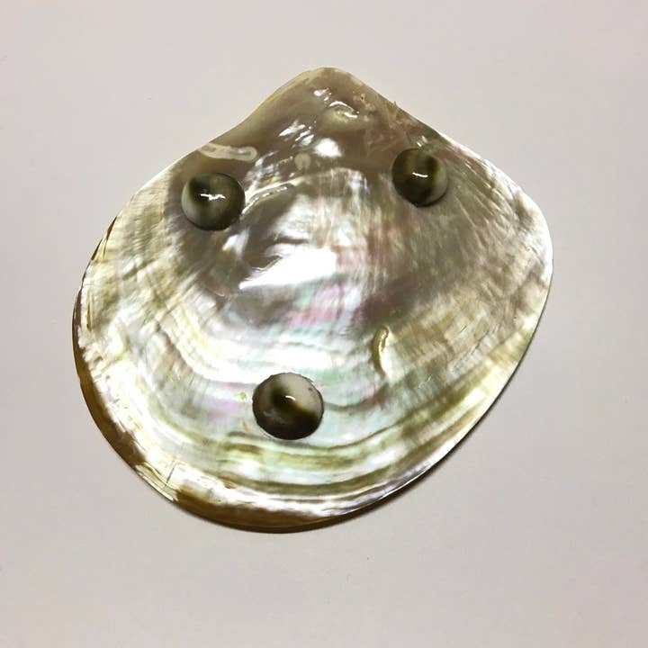 Hala Design - Wholesale Serving Plate - Mother of Pearl Plate & Spoon Caviar Set, Caviar Set1