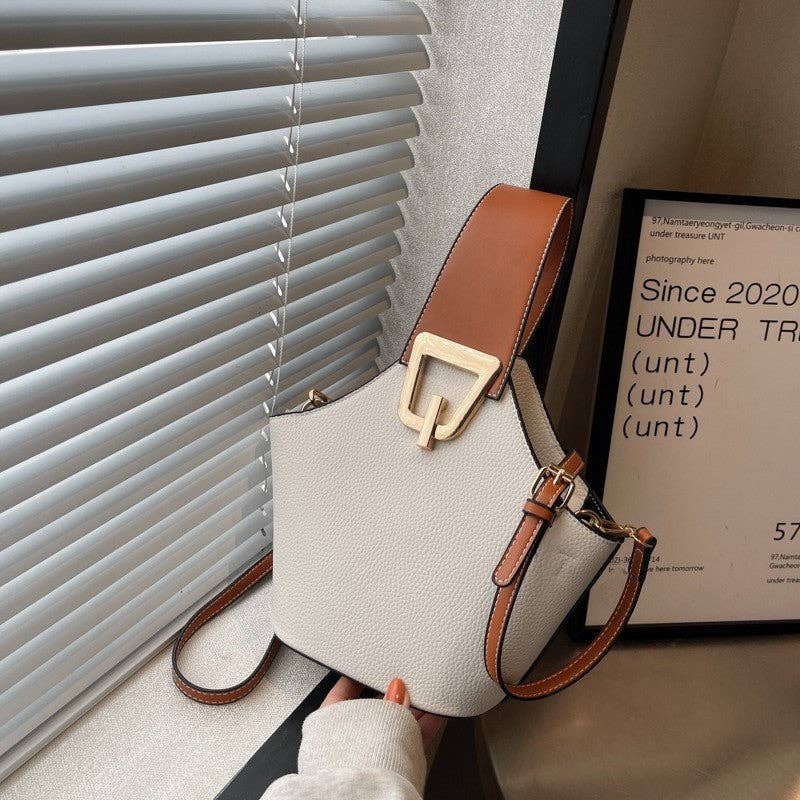 OceanusSwim – wholesale Shoulder bag – women's – Casual Minimalist Colorblock Shoulder Tote Bag4