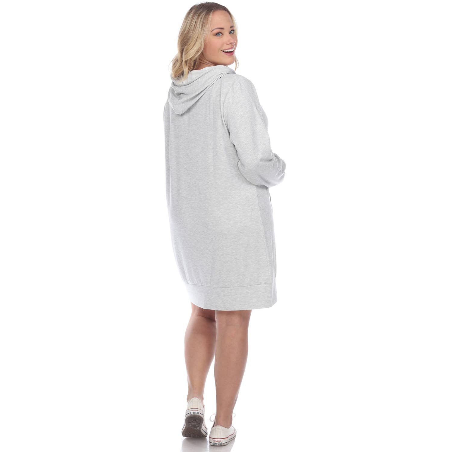 WHITE MARK – wholesale Dress – Women's – Plus Size Hoodie Sweatshirt Dress28