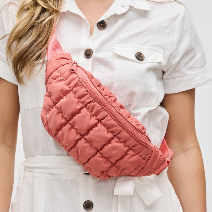 Sol and Selene - Wholesale Belt Bag - Women's - Resurgence - Quilted Puffer Nylon Belt Bag