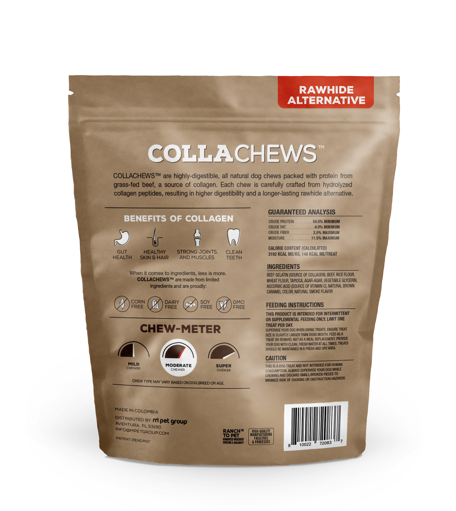 Alamo Pet Experts - Wholesale Pet Treats - Dog - CC Collagen Chips, Beef - 11 oz1