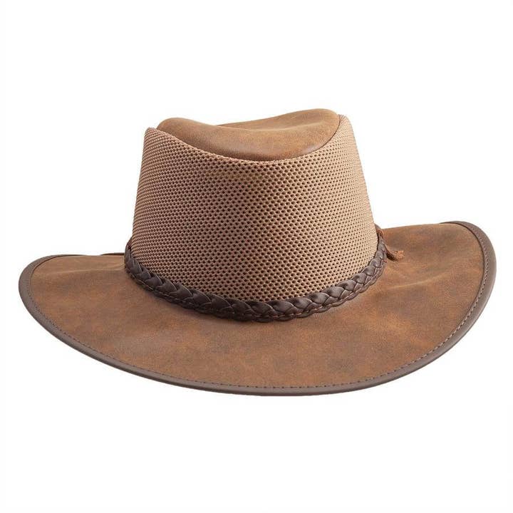 American Hat Makers - Wholesale Fedora - Unisex - Wide Brim Outback Sun Hat - Style Breeze1