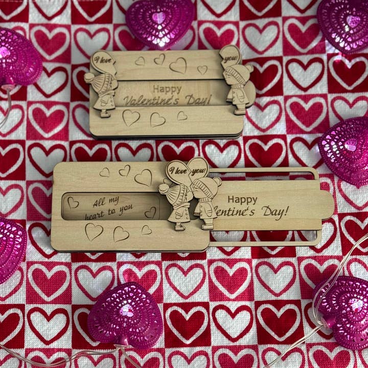 Valentine’s Day Gift Card Holders for wholesale by Checkered Edge Designs