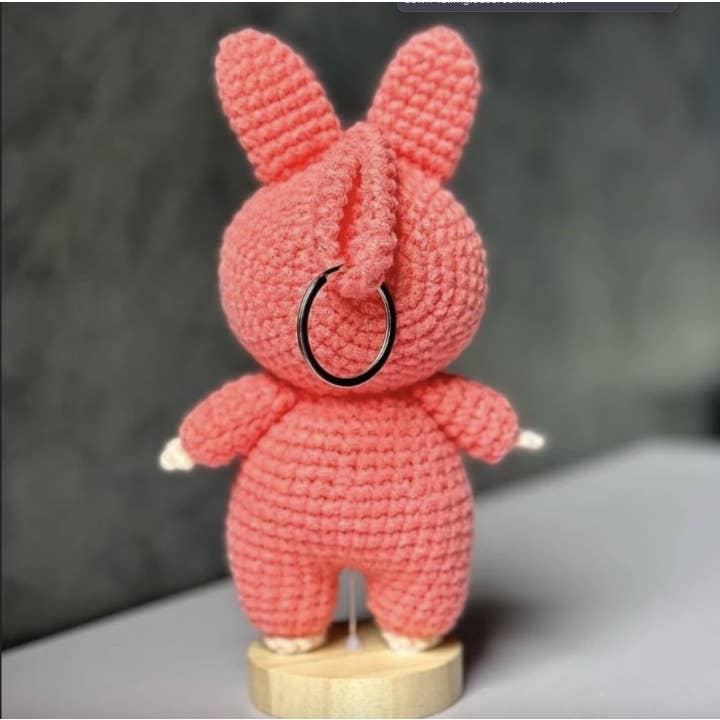 TOMOPOD LLC - Wholesale Stuffed/Plush Toy - Kids & Baby - Crochet Labubu, Funny Smiling Bunny, Amigurumi Monster1