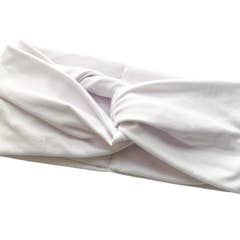 Bandeau Turban Torsadé Blanc pour la vente par The Enchanted Magnolia