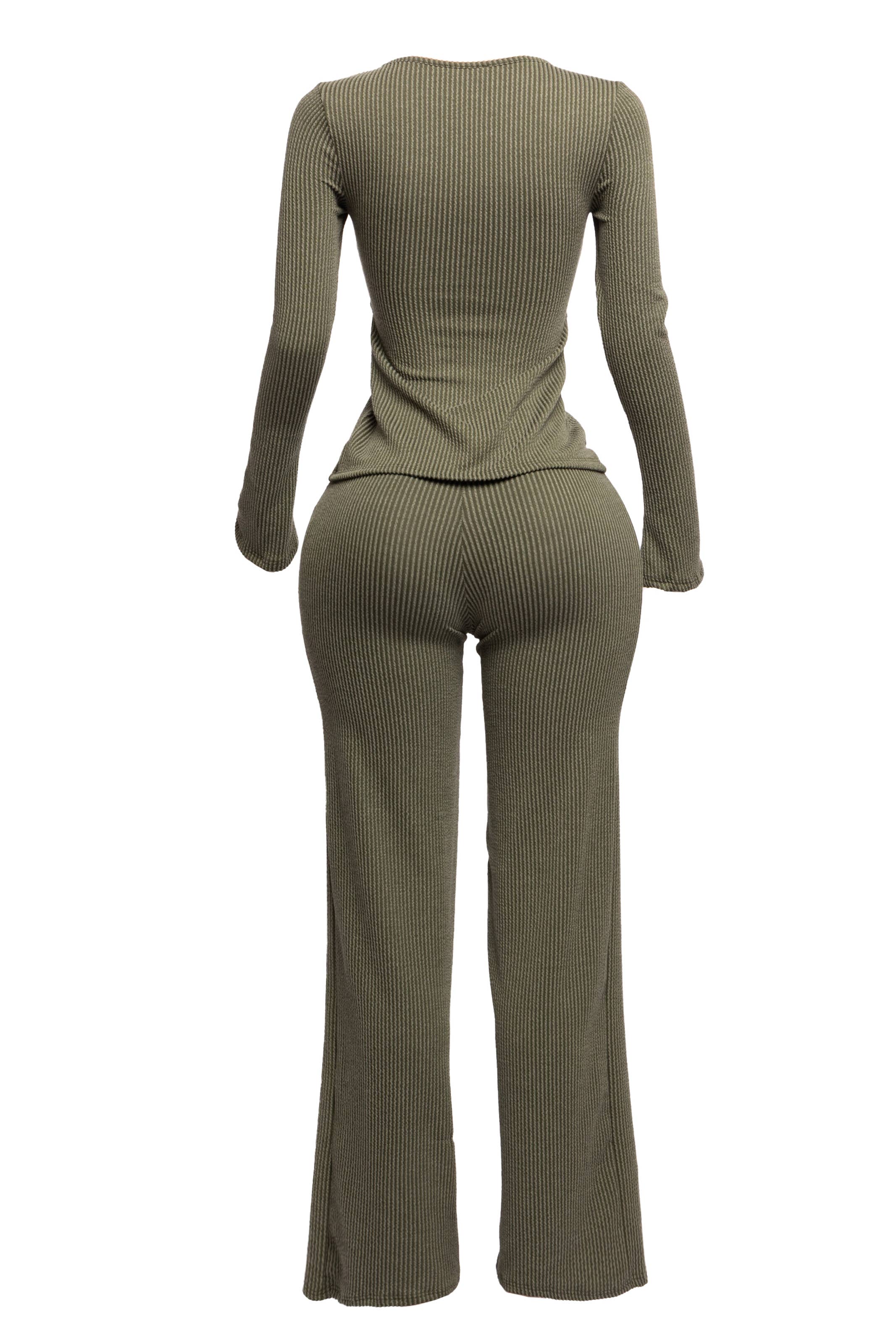 K Too - Wholesale Top & Pant Set (NOT Loungewear) - Women's - Twisted front cut out detailed top & pants set1