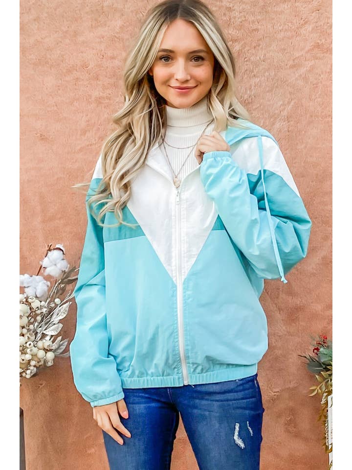 MINT SA00112J - Color Block Windbreaker Jacket for wholesale on Faire1