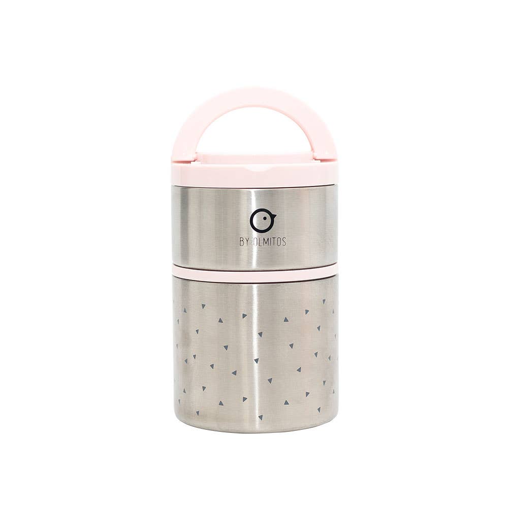 Rosa Thermo solids trianglar matbehållare för baby för wholesale på Faire8