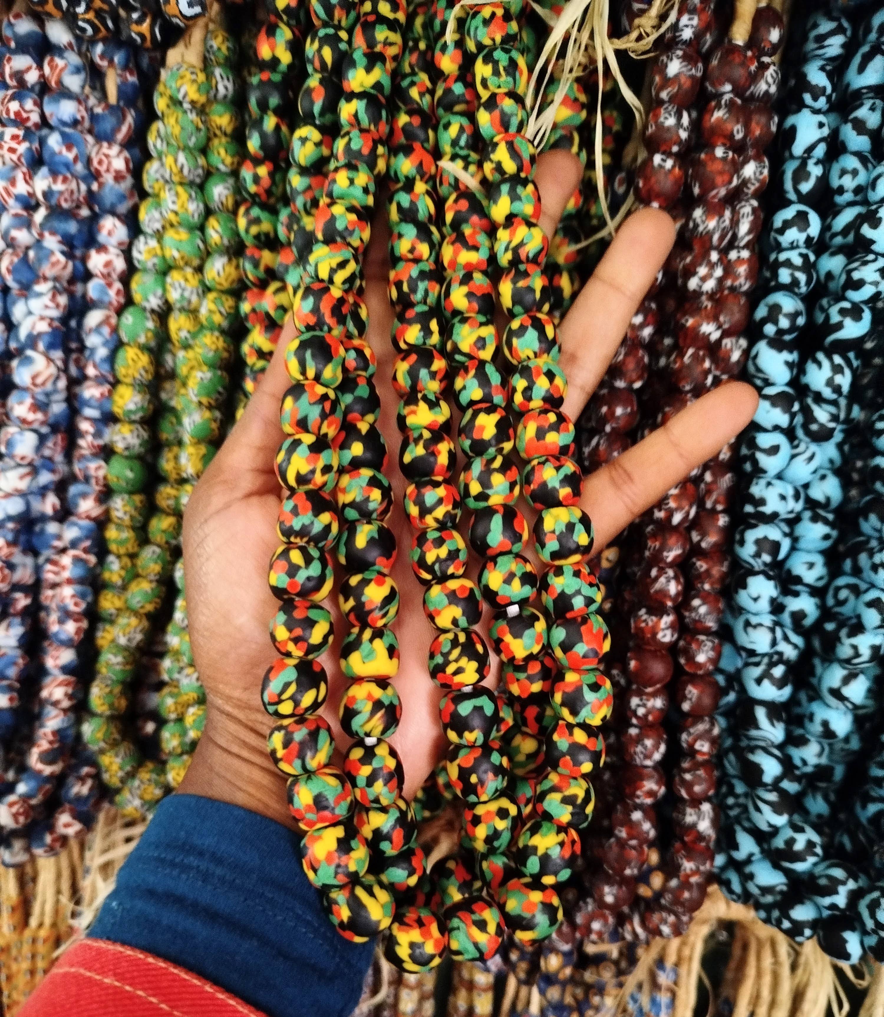 African Craft Collection - Wholesale Beads - Glass beads For Jewelry Making - Krobo Round Beads8