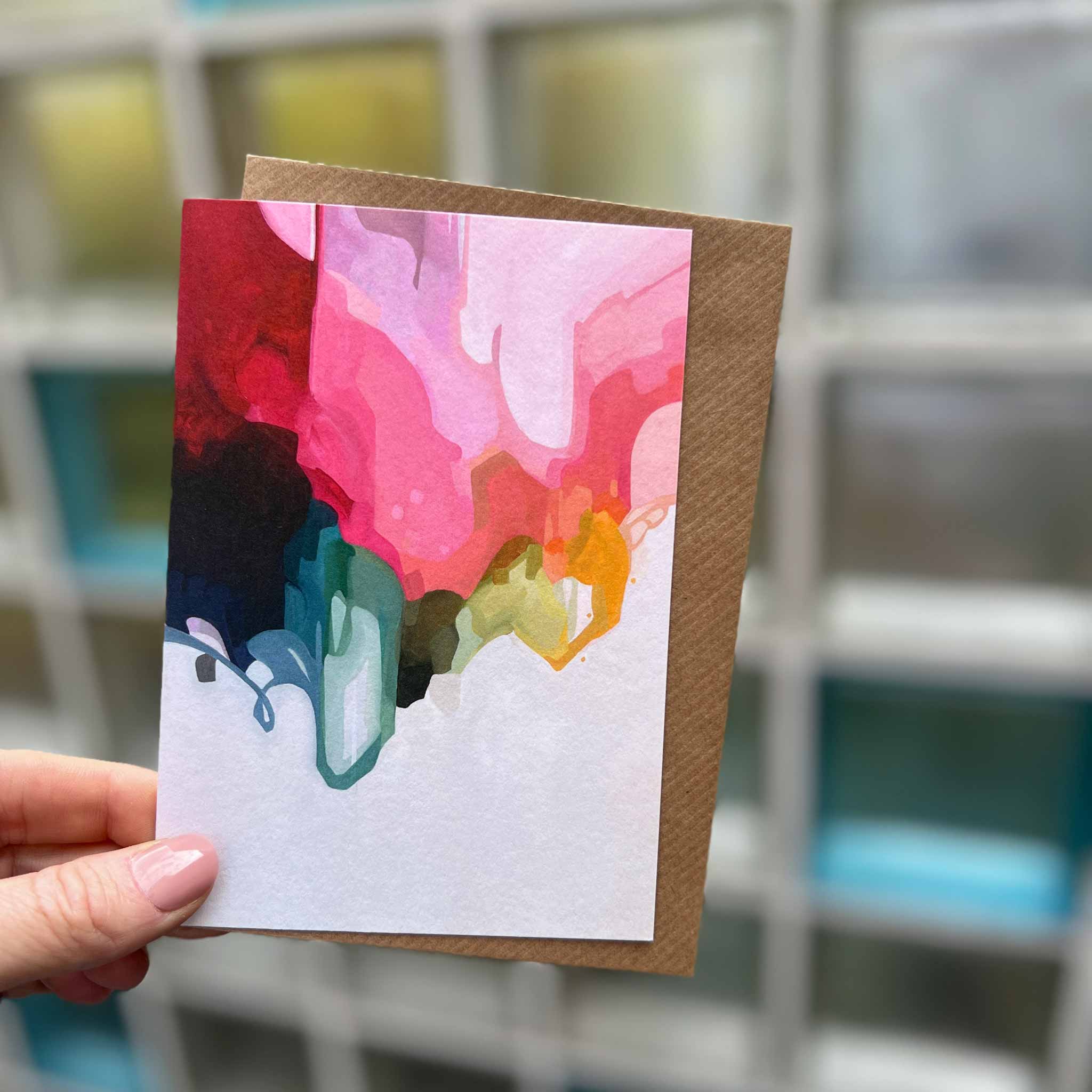 Susannah Bleasby Art - Wholesale Everyday Greeting Card - Wintergarden abstract | A6 Art card | Fine Art Cards2