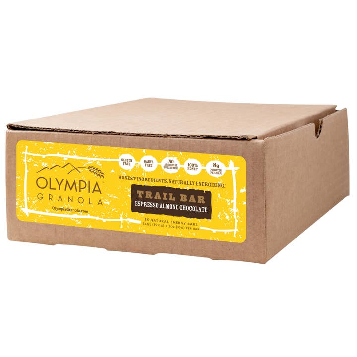 Olympia Granola - Wholesale Snack Bar - Olympia Granola Espresso Almond Chocolate Granola Bar Case2