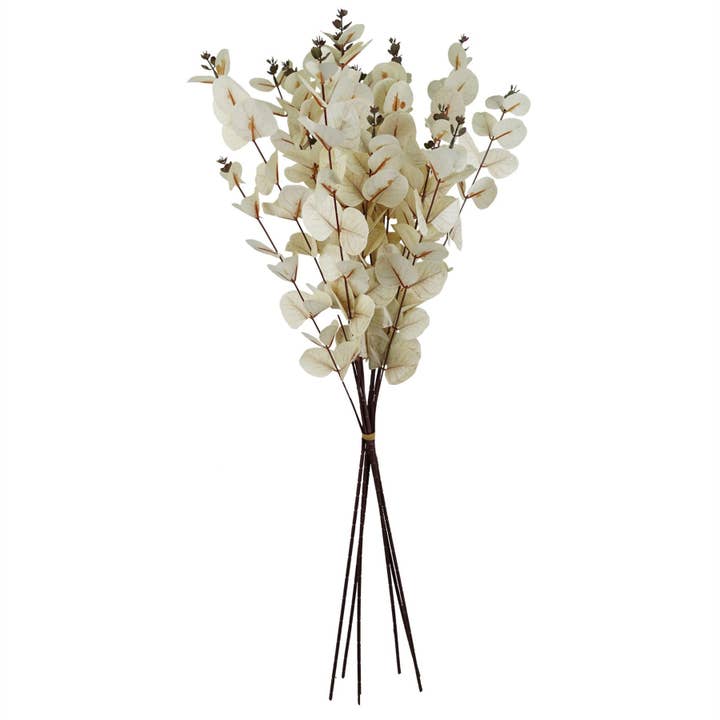 Leaf Design UK LTD – wholesale Artificial flowers – Artificial Foliage White Eucalyptus Foliage Stem 80cm