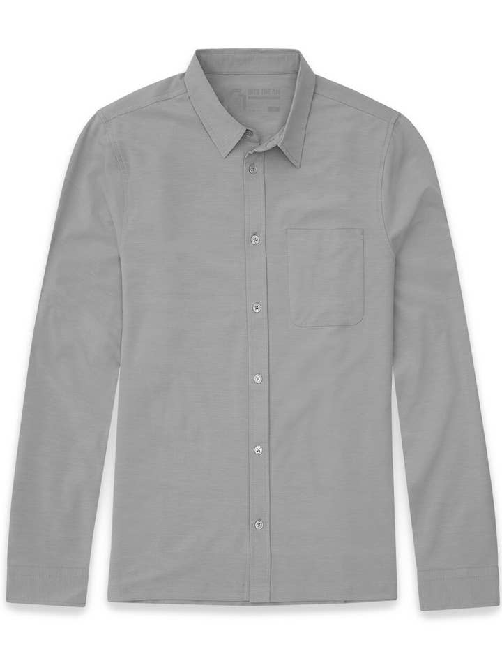 INTO THE AM - Vente Chemise à col boutonné – homme - Chemise boutonnée à manches longues pour hommes32