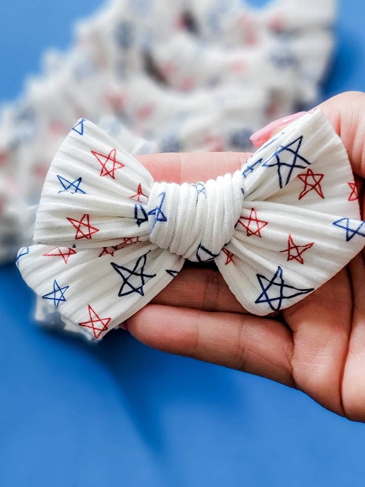 Chloe Bow-Estrellas dibujadas a mano para venta al por mayor de Dainty Delights Creations