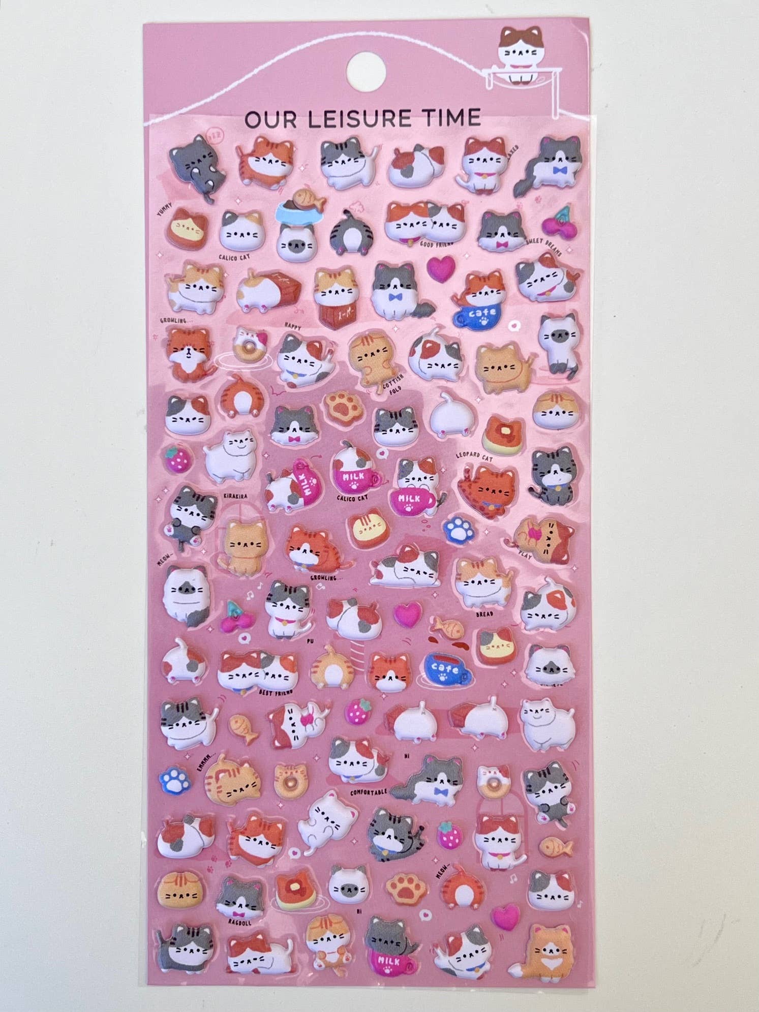 BCmini - Wholesale Sticker - 11023 Tiny Animal Food Court Puffy Assorted Stickers-123