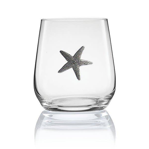 Menagerie Starfish Stemless Wine Glass for wholesale by MENAGERIE