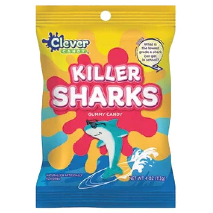 Candy Bag with Killer Sharks (Gummy Killer Sharks) for wholesale by AmuseMints
